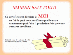 diplome maman sait tout